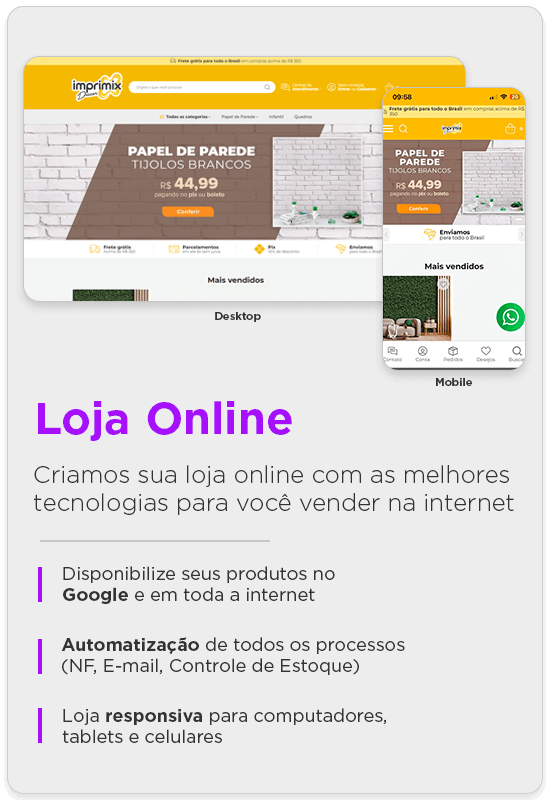 loja online mobile